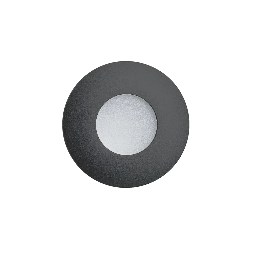 P105-BK-3000 Round LED Step Light, 0.6W 12V 3000K(Warm White) - Image 3