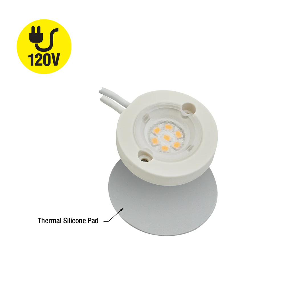 1.5 inch Round Disc LED Module P01-600-930-120-S1-18S300, 120V 8W 3000K(Warm White) - Image 5