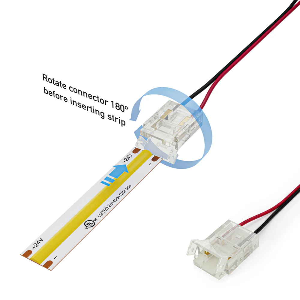 10mm LED Strip to Wire Connectors, CLP-10mm-1S1W (Pack of 3) - Image 4