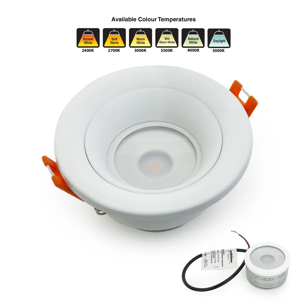 MTR-10W 12V Recessed LED Light Fixture, 2.5 inch Round White - Image 5