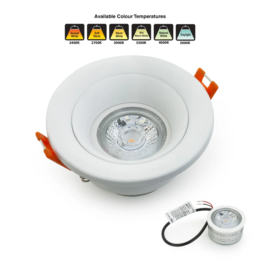 MTR-10W 12V Recessed LED Light Fixture, 2.5 inch Round White - Image 6