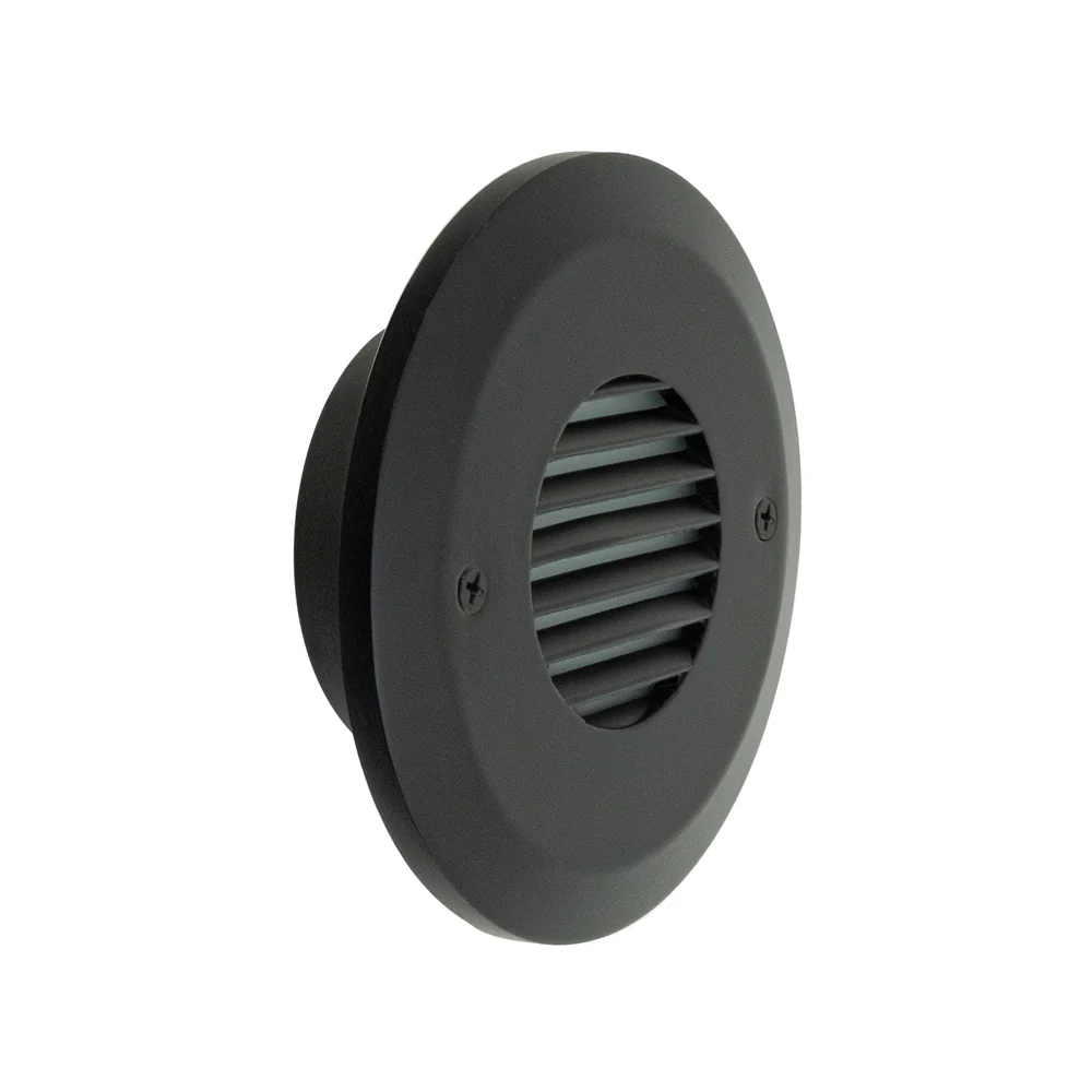 ALED-RD05HV Round Gang LED Step light, 100-240V 2.5W 3000K(Warm White) Black - Image 3