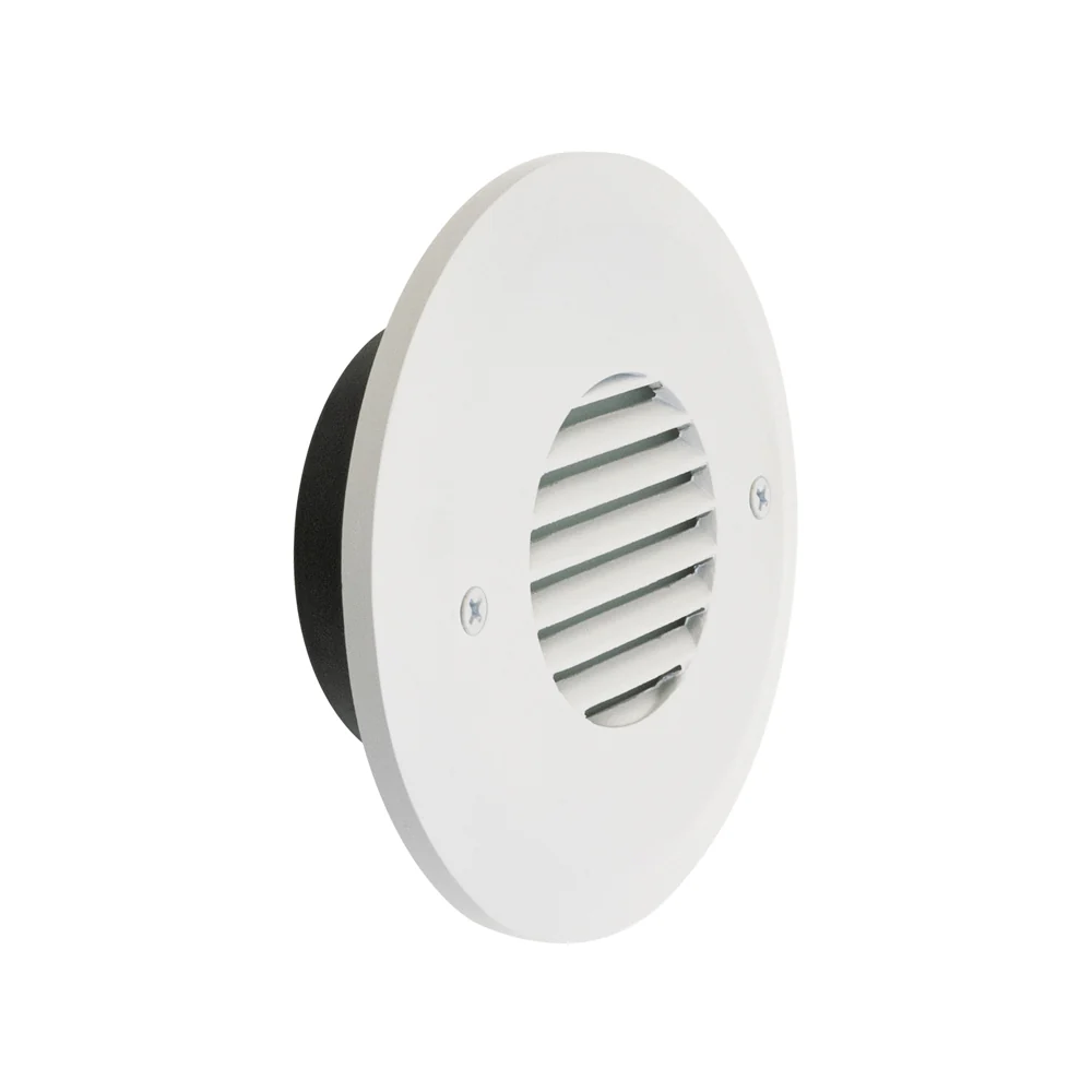 ALED-RD05HV Round Gang LED Step light, 100-240V 2.5W 3000K(Warm White) White - Image 3
