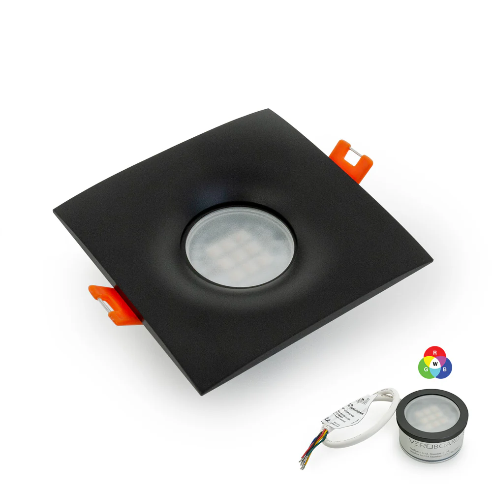 MTR-12B 12V Recessed LED Light Fixture, 2.5 inch Square Black - Image 7