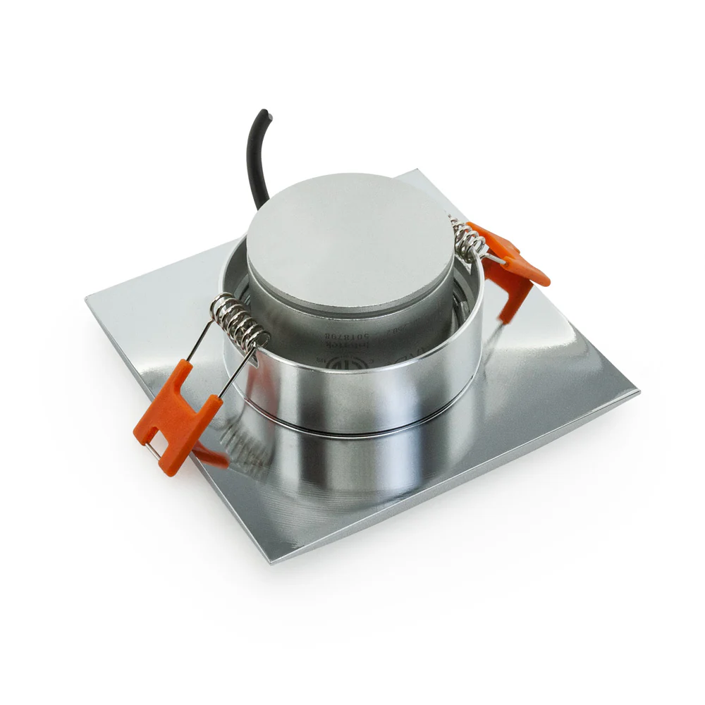 MTR-12C 12V Recessed LED Light Fixture, 2.5 inch Square Chrome - Image 8