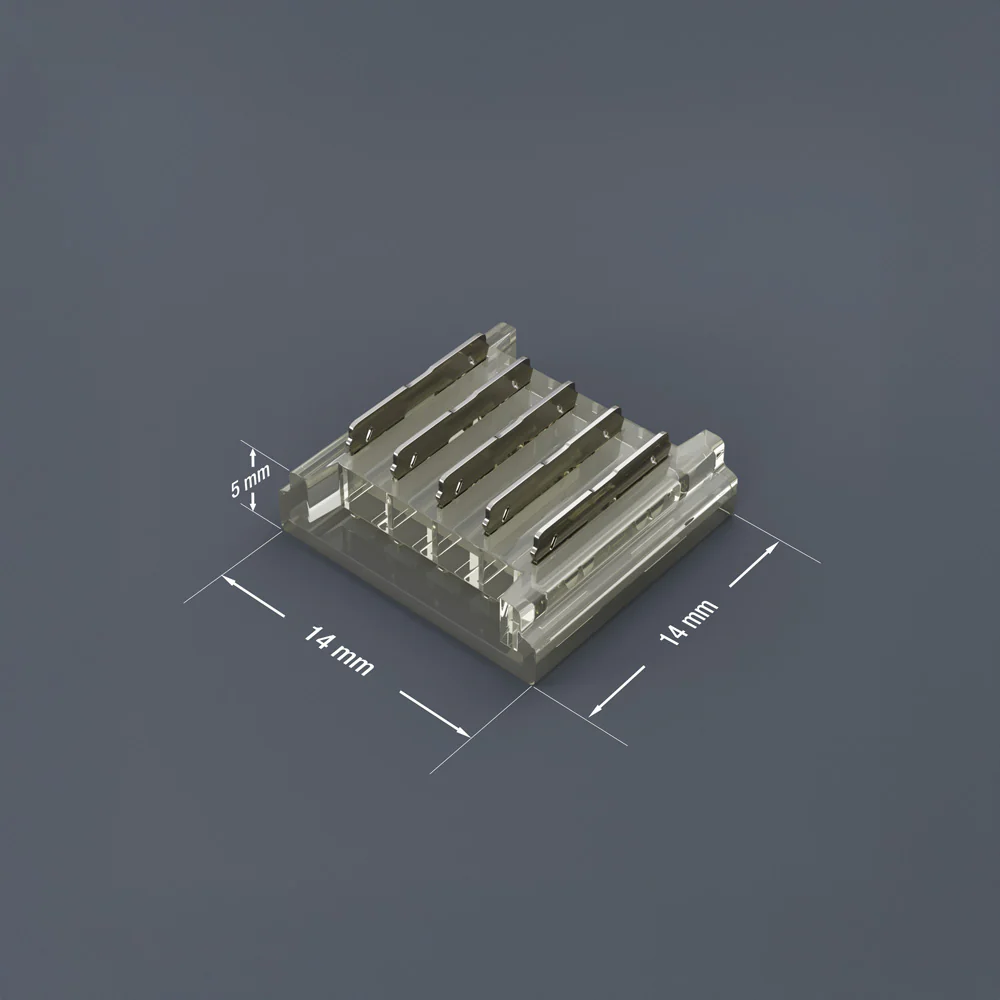 12mm LED Strip to Strip Connectors, 50RGBWBC-12mm-2S RGBW (Pack of 1) - Image 2