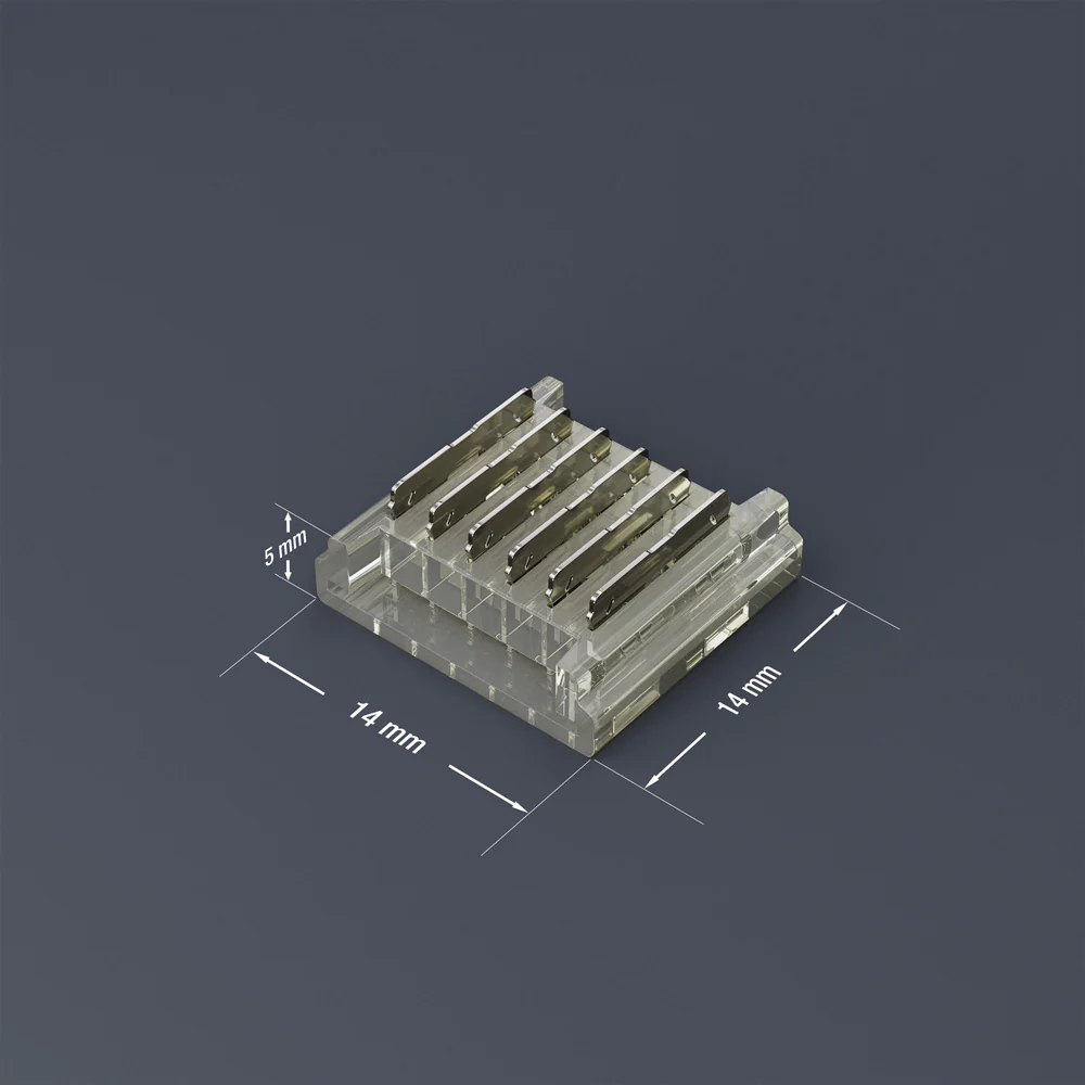 12mm LED Strip to Strip Connectors, 50RGBWWBC-12mm-2S RGBWW (Pack of 1) - Image 2