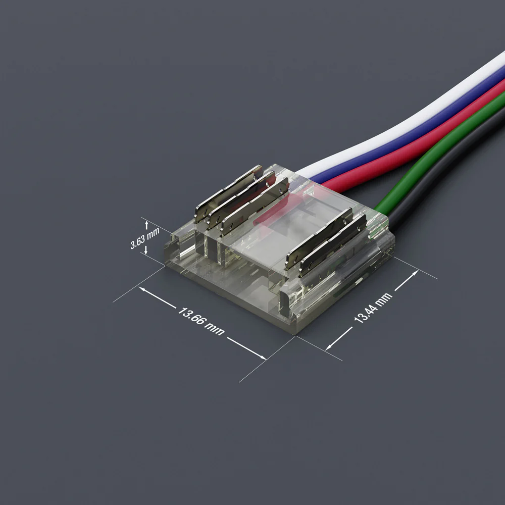 12mm RGBW Beetle connector Wire to Strip for COB strips (Pack of 1) - Image 2