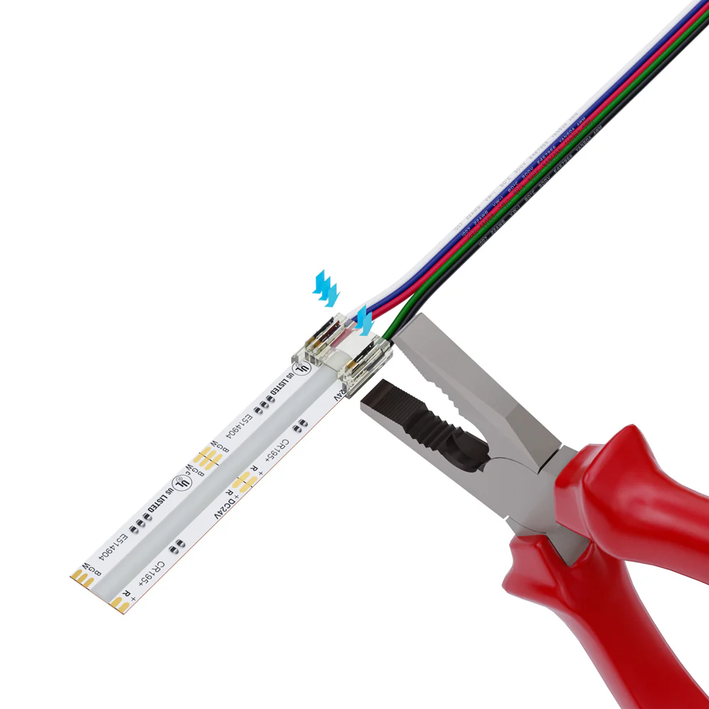 12mm RGBW Beetle connector Wire to Strip for COB strips (Pack of 1) - Image 4