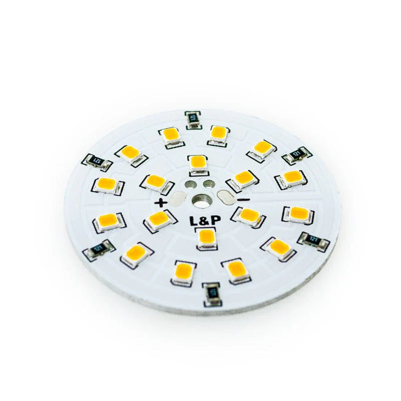 12V Flat Round PCB 18 SMD 3528 Constant Voltage LED Module 2W 2700-3000K(Warm White) - Image 3