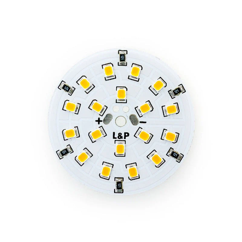 12V Flat Round PCB 18 SMD 3528 Constant Voltage LED Module 2W 2700-3000K(Warm White) - Image 4