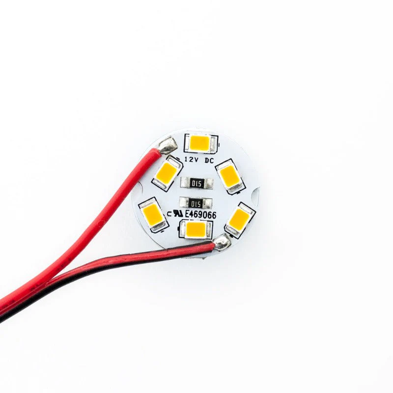 Flat Round PCB6 SMD 3528 Constant Voltage LED Module, 12V 0.6W 110mA (1.5K-1.7K, 2.2K, 3K, 5K) - Image 3