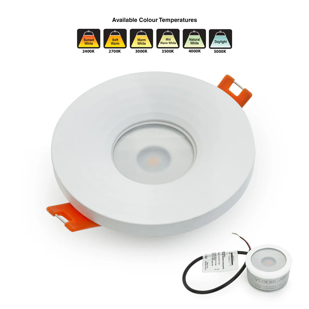 MTR-13W 12V Recessed LED Light Fixture, 2.5 inch Round White - Image 5