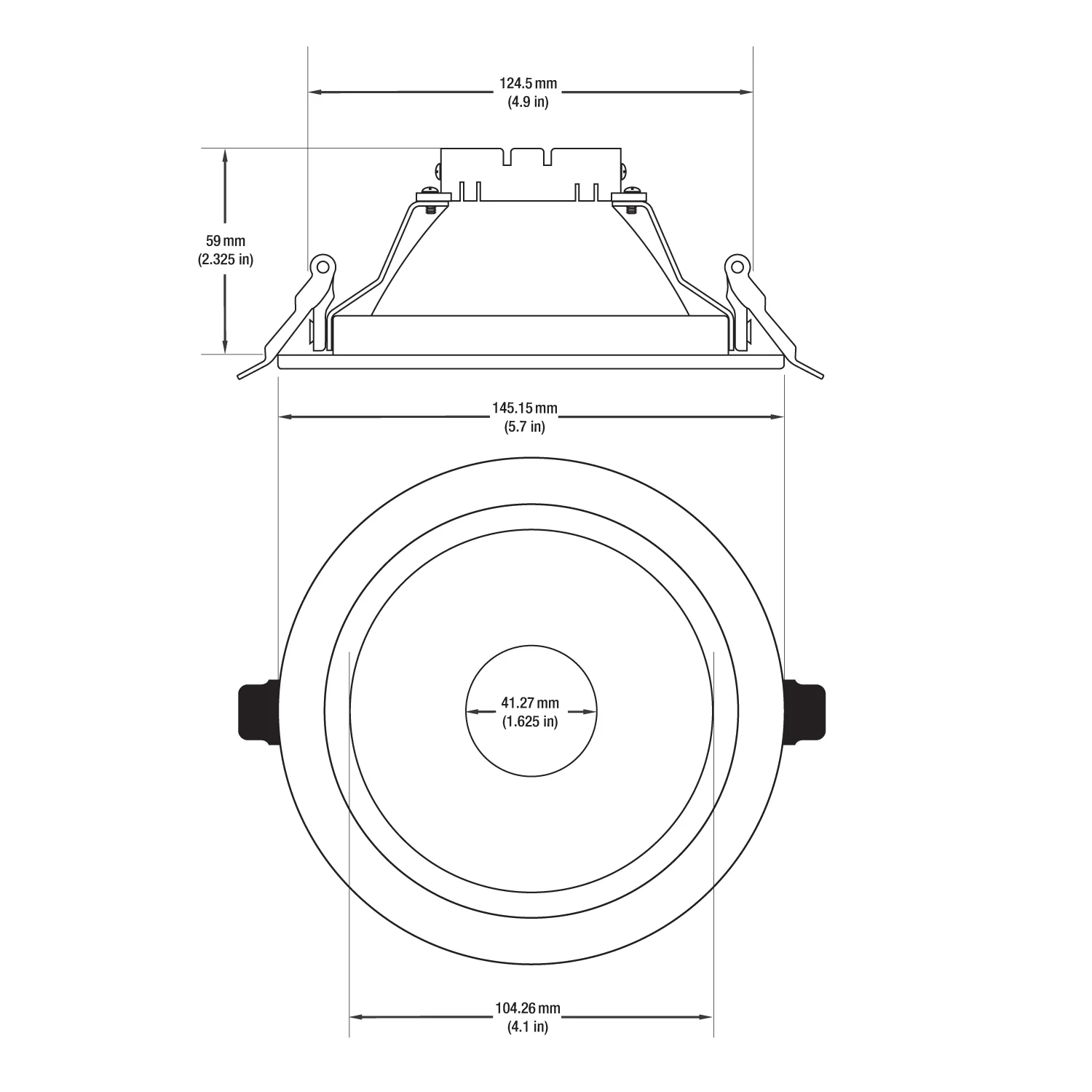 MTR-17C 12V Recessed LED Light Fixture, 5 inch Round Polished Chrome - Image 4