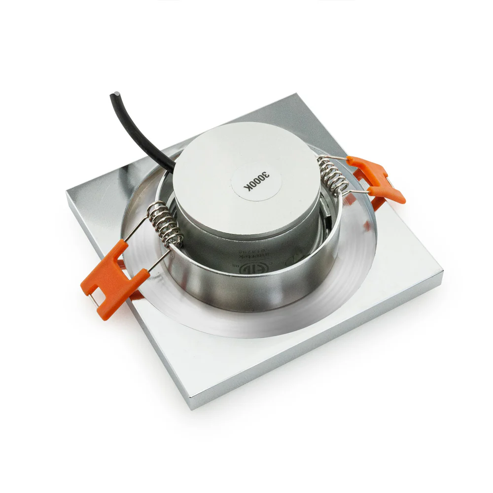 MTR-1C 12V Recessed LED Light Fixture, 2.5 inch Square Chrome - Image 8
