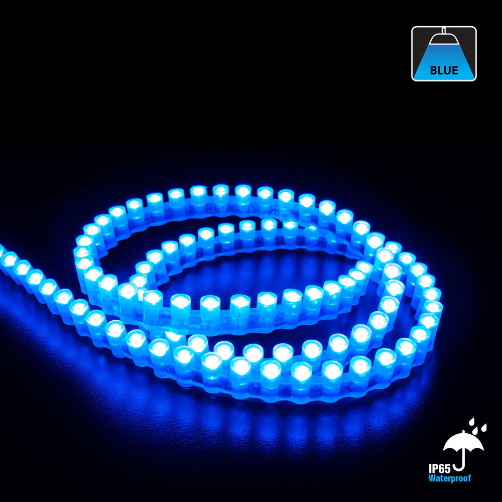 1M(3.2ft) Great Wall DIP F5 Chip Outdoor LED Strip Light GW, 12V 2.5(w/ft) CCT(Green, Red, Blue, Yellow) - Image 5