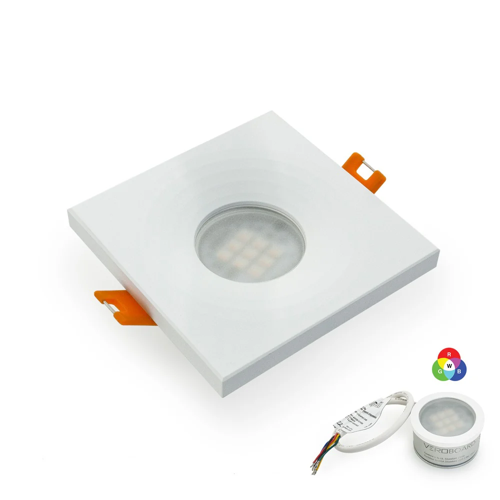 MTR-1W 12V Recessed LED Light Fixture, 2.5 inch Square White - Image 7