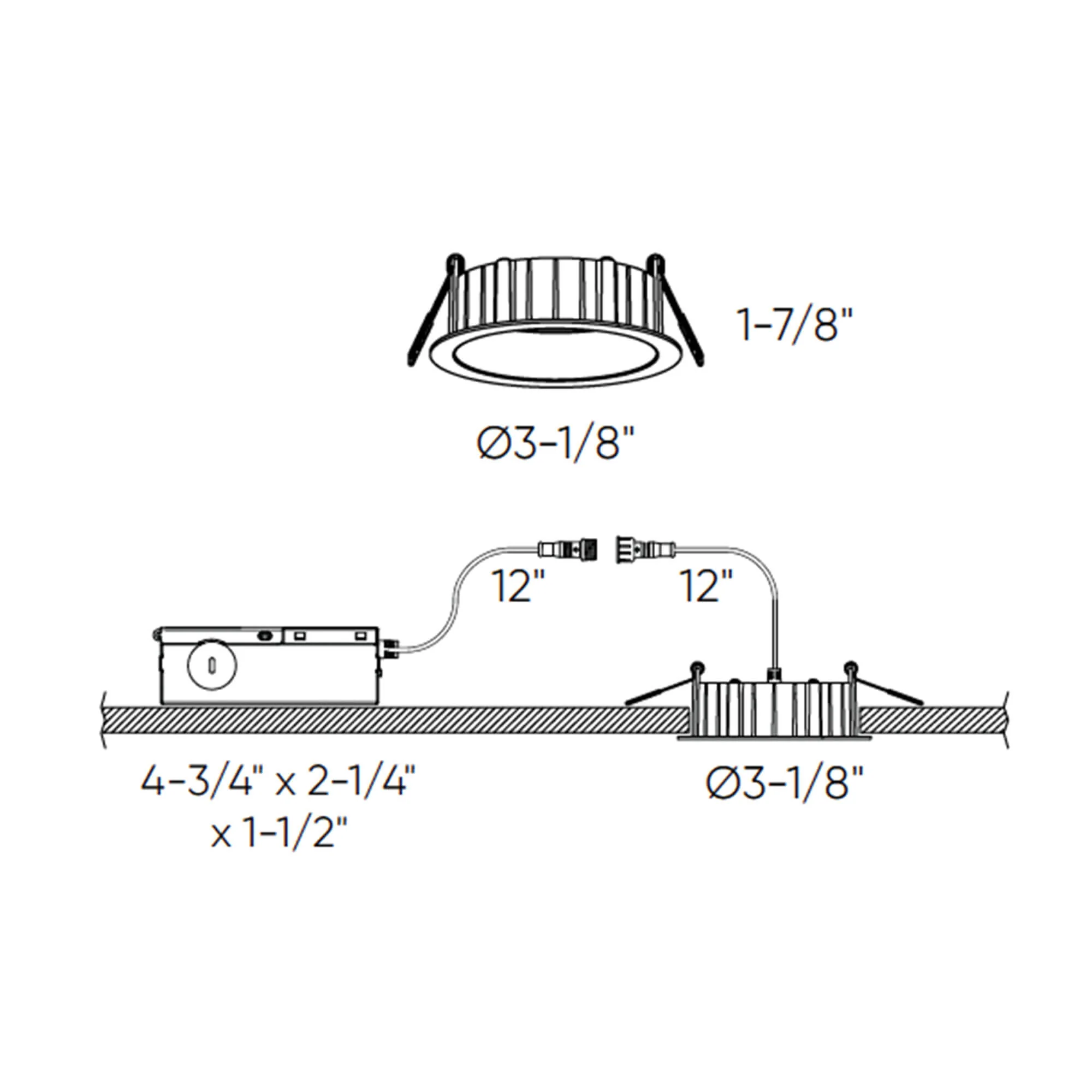 dals 2 inch Regressed Panel Downlight DRR2-CC-WH, 120V 9W - Image 2