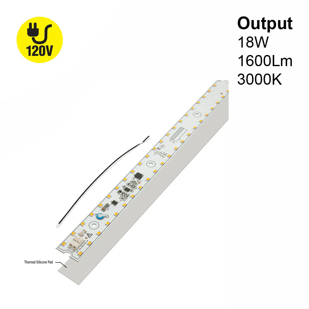 22 inch Slim ZEGA LED Module SLM 22-018W-930-120-S3-Z1B, 120V 18W 3000K(Warm White)