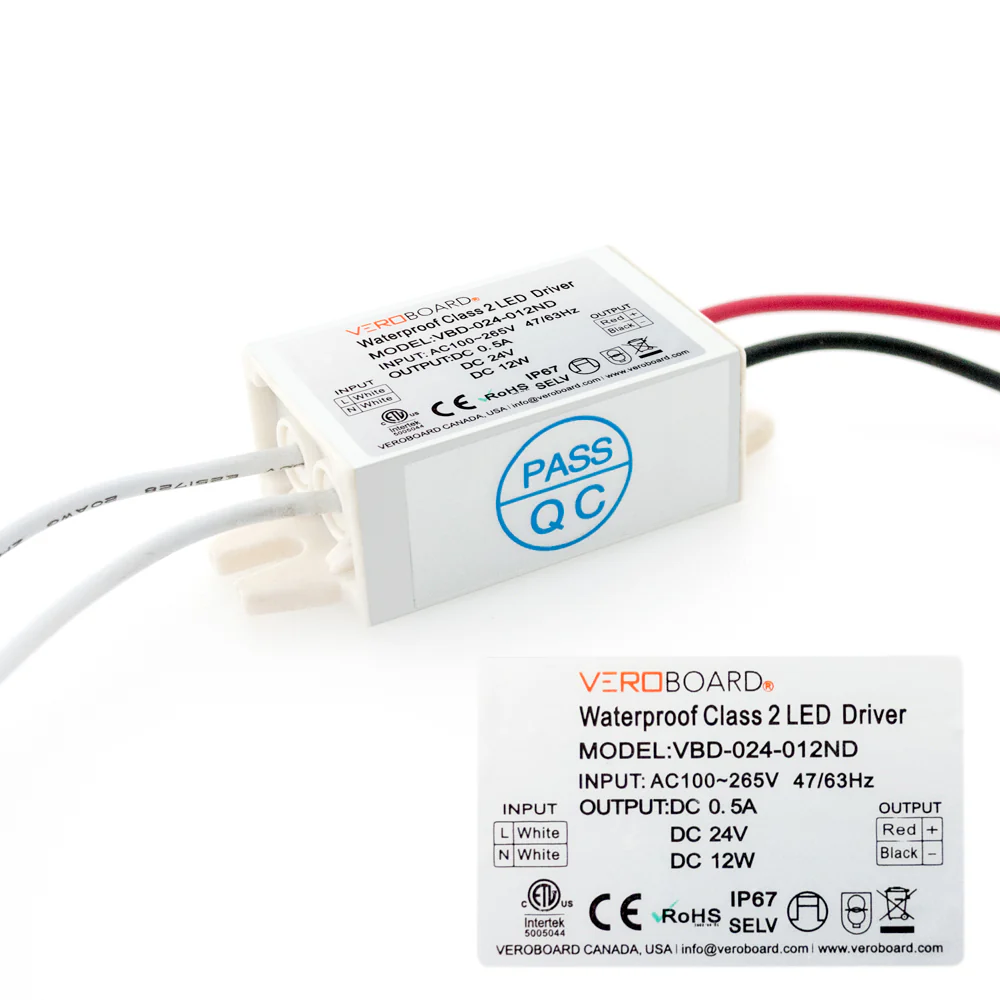 VBD-024-012ND Non-Dimmable Constant Voltage LED Driver, 24V 0.5A 12W - Image 3