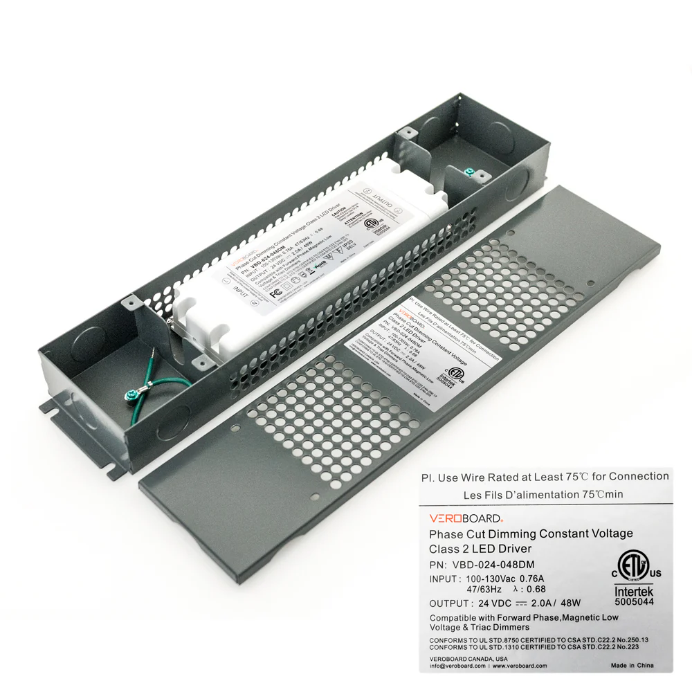 VBD-024-048DM Triac Dimmable Constant Voltage LED Driver, 24V 2A 48W - Image 3