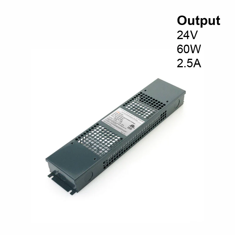VBD-024-060DM Triac Dimmable Constant Voltage LED Driver, 24V 2.5A 60W