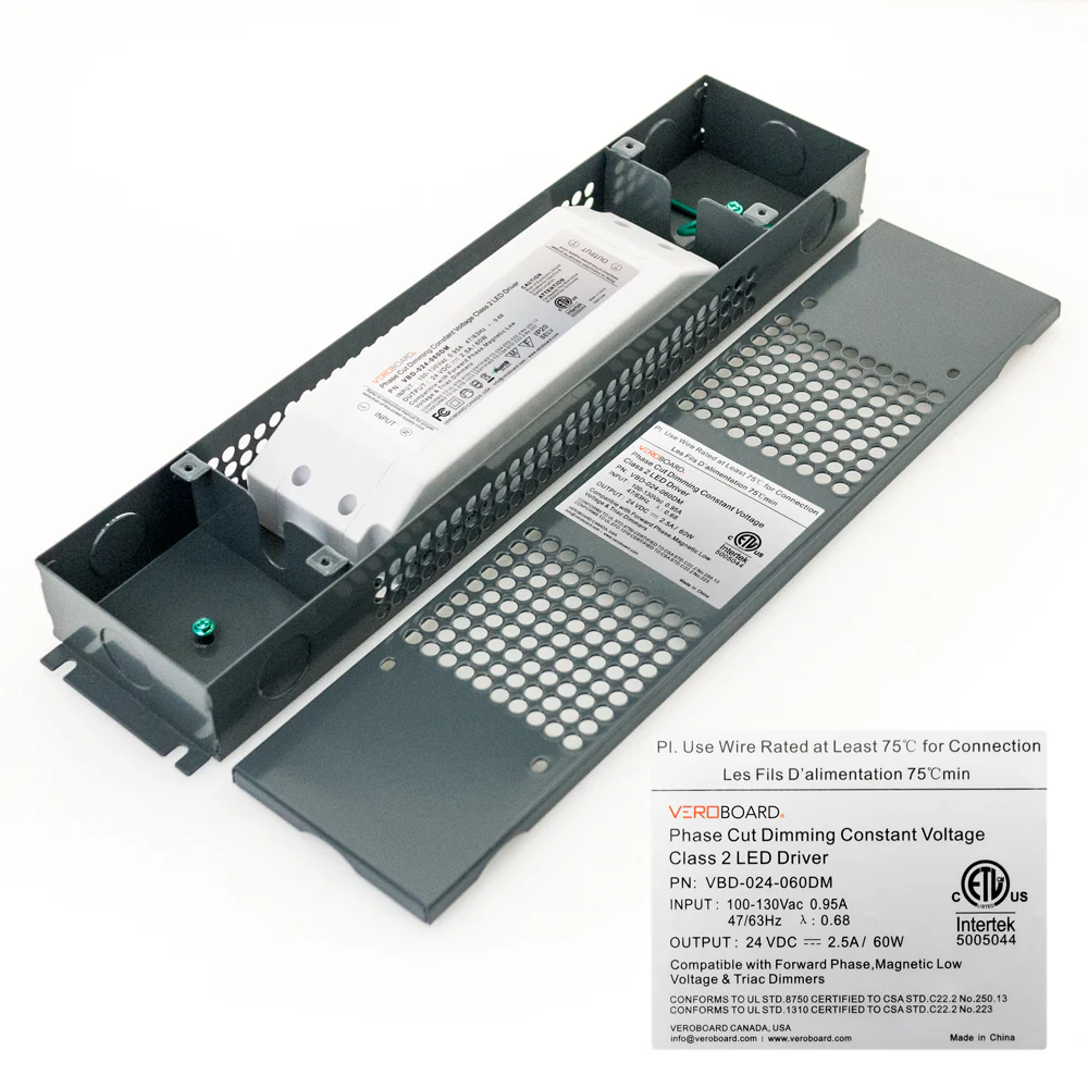 VBD-024-060DM Triac Dimmable Constant Voltage LED Driver, 24V 2.5A 60W - Image 3