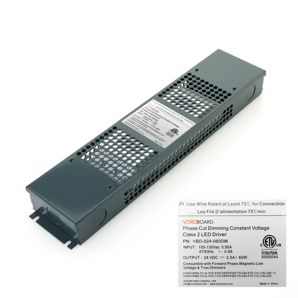 VBD-024-060DM Triac Dimmable Constant Voltage LED Driver, 24V 2.5A 60W - Image 5