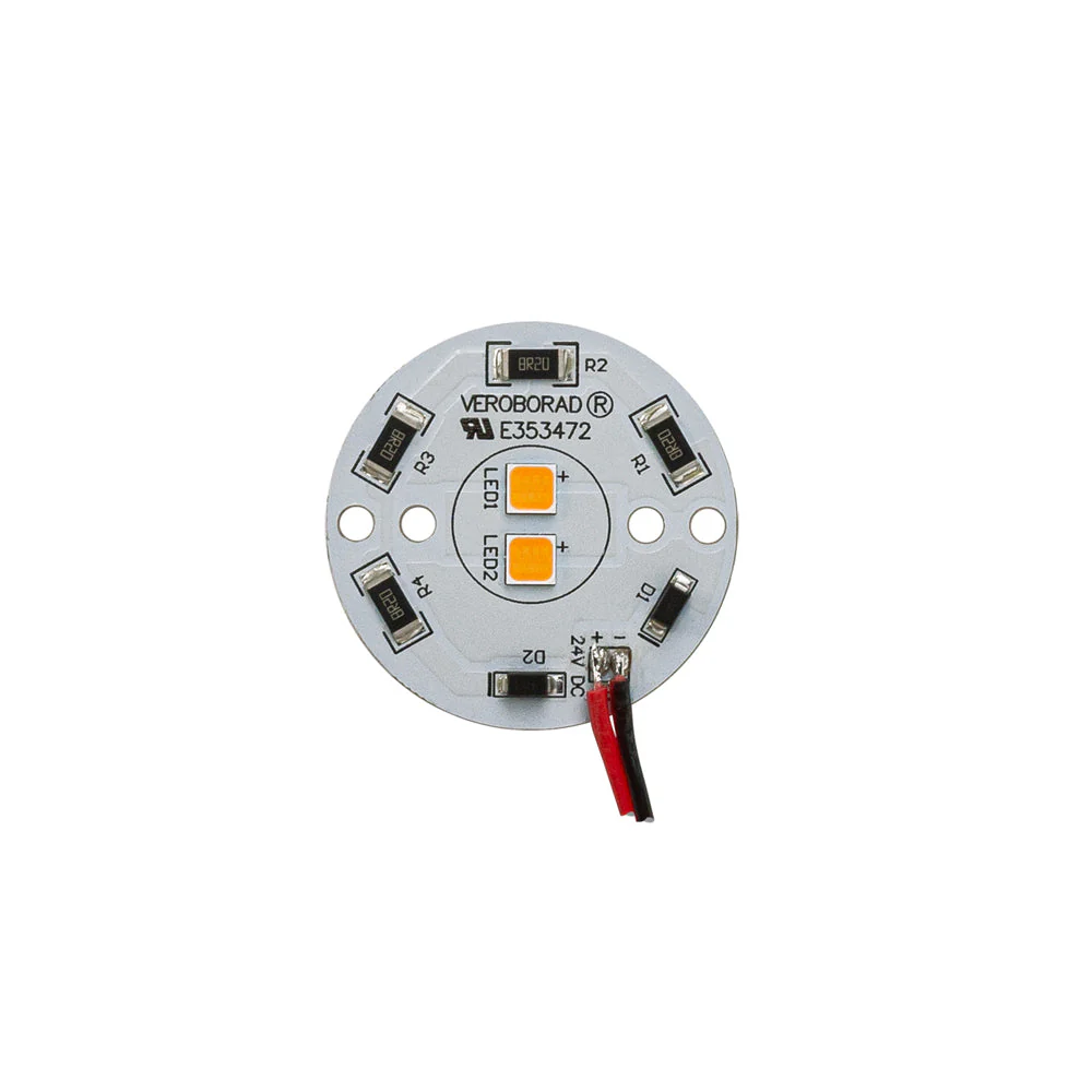 24V Flat Round PCB 2 SMD Dimmable Constant Voltage LED Module 5W 3000K(Warm White) - Image 3