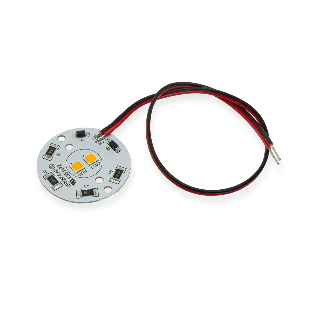 24V Flat Round PCB 2 SMD Dimmable Constant Voltage LED Module 5W 3000K(Warm White) - Image 4