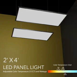 2ft x 4ft LED Panel 120V Dimmable LED Backlit Panel Light 0-10V dimming 3CCT - Image 5
