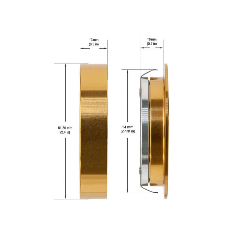 2R25-1224V-6CCT-Gold Round Cabinet Light 12-24V 2.7W selectable 6CCT - Image 2