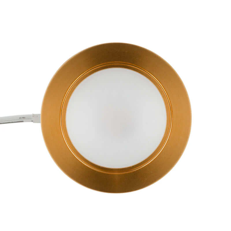 2R25-1224V-6CCT-Gold Round Cabinet Light 12-24V 2.7W selectable 6CCT - Image 6