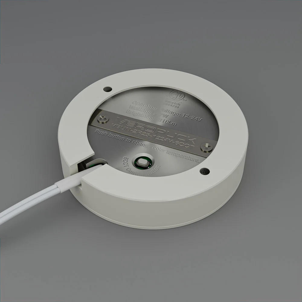 2R25-1224V-6CCT-White Round Cabinet Light 12-24V 2.7W selectable 6CCT - Image 5