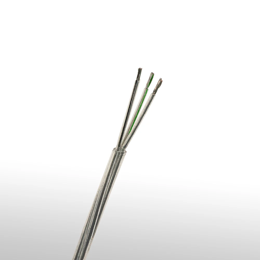 3 conductor Transparent Cable AWG18 20ft(6meter)