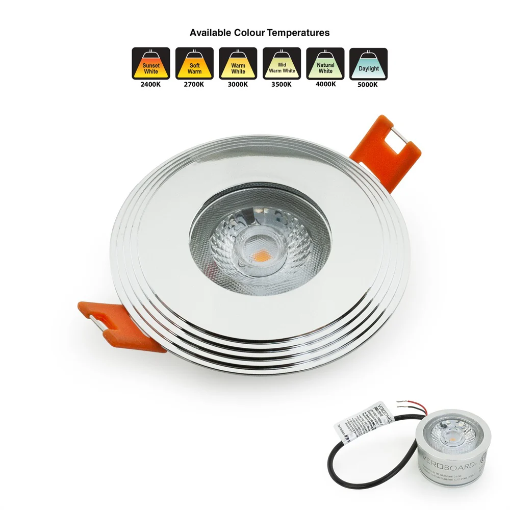MTR-3C 12V Recessed LED Light Fixture, 2.5 inch Round Chrome - Image 6