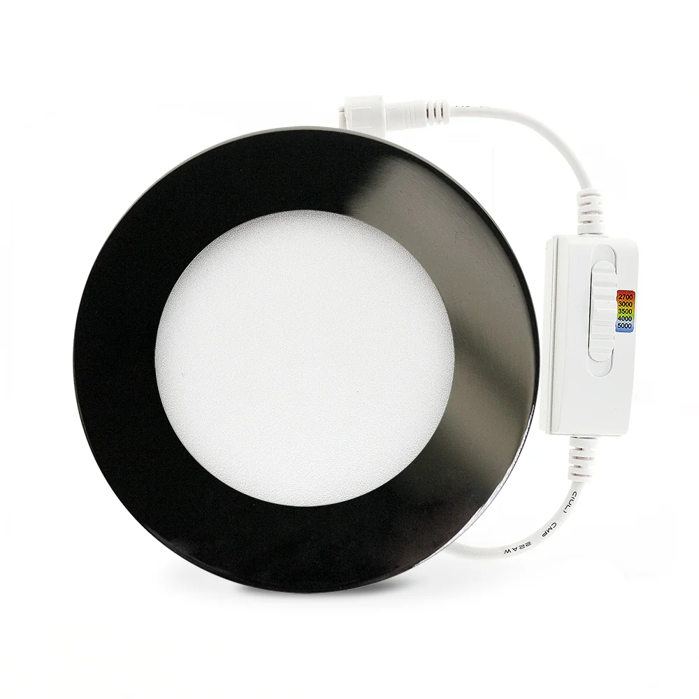 4 inch flat Round Panel light with FT6 rated wire, 12~36V 9W 5CCT(2.7K, 3K, 3.5K, 4K, 5K) - Image 10