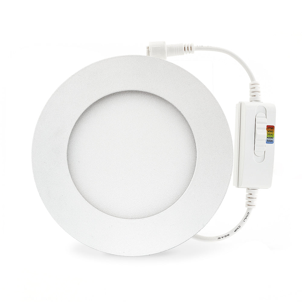 4 inch flat Round Panel light with FT6 rated wire, 12~36V 9W 5CCT(2.7K, 3K, 3.5K, 4K, 5K) - Image 3