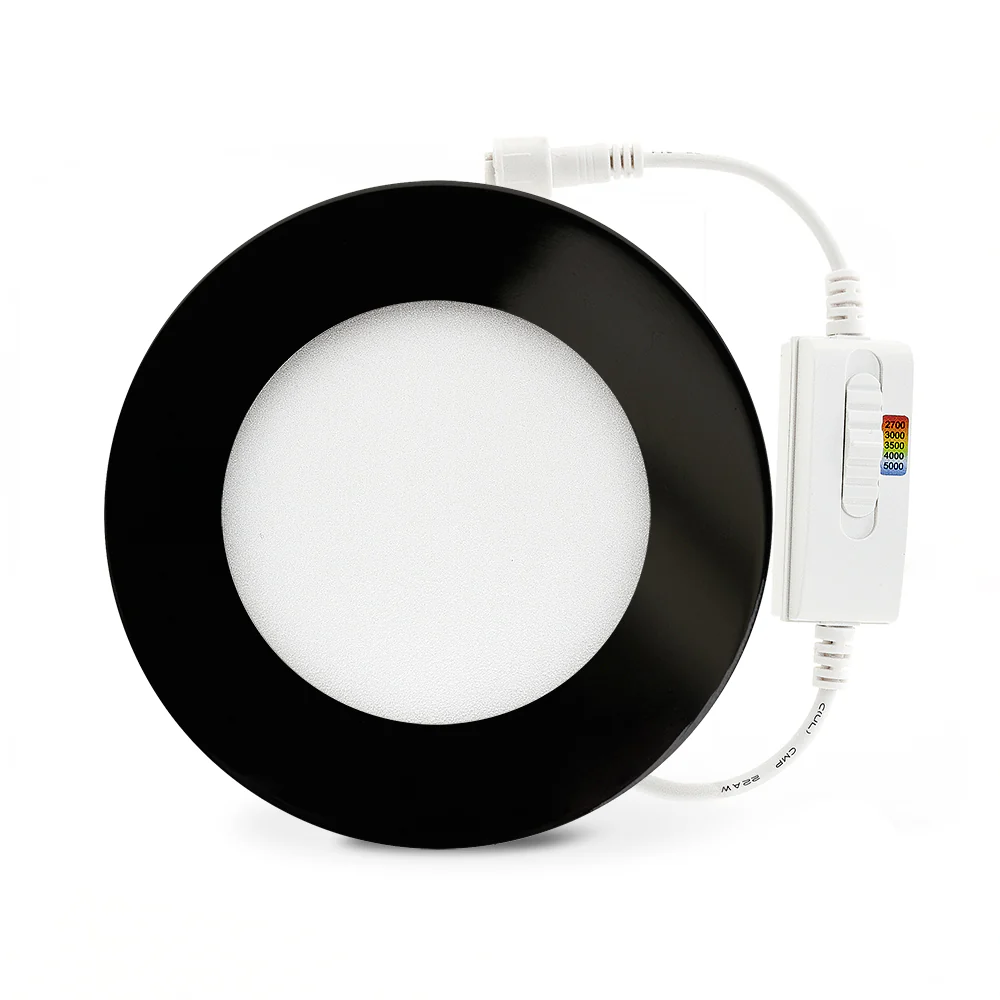 4 inch flat Round Panel light with FT6 rated wire, 12~36V 9W 5CCT(2.7K, 3K, 3.5K, 4K, 5K) - Image 7