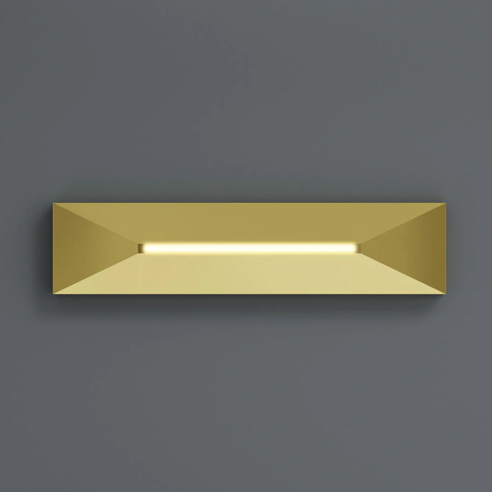 4 inch Linear Step Light 24V 0.6W CCT(2.7K, 3K, 3.5K, 4K, 5K) Gold - Image 3