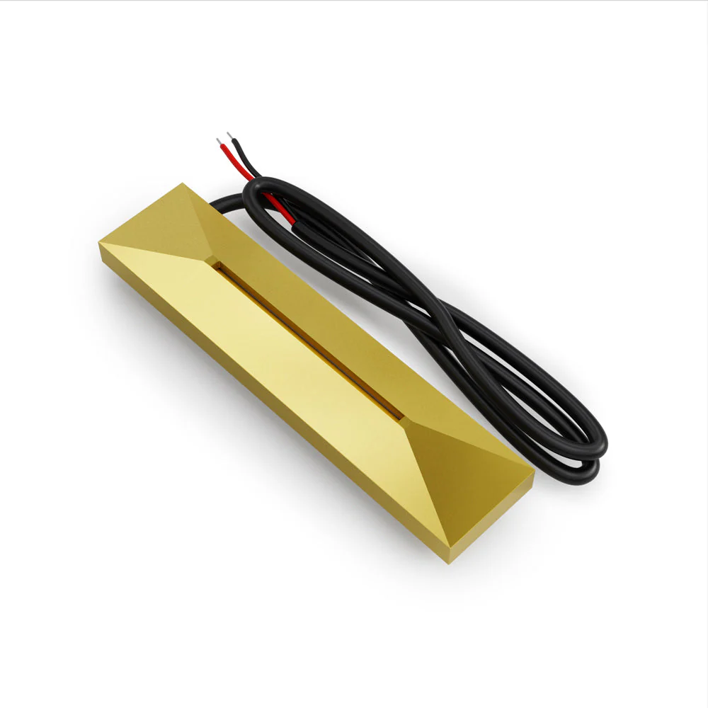 4 inch Linear Step Light 24V 0.6W CCT(2.7K, 3K, 3.5K, 4K, 5K) Gold - Image 4