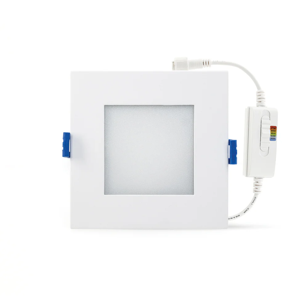 4 inch Square Flat Panel light with FT6 rated wire, 12~36V 12W 5CCT(2.7K, 3K, 3.5K, 4K, 5K) - Image 4