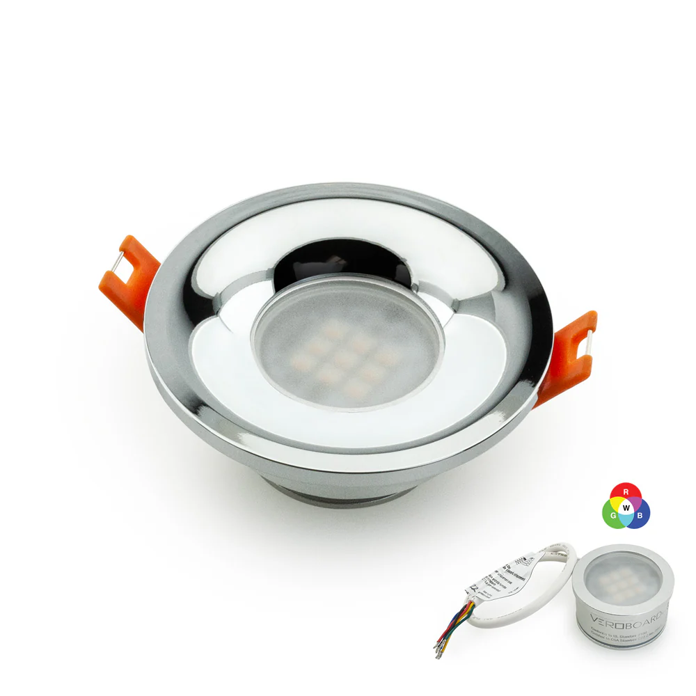 MTR-4C 12V Recessed LED Light Fixture, 2.5 inch Round Chrome - Image 7