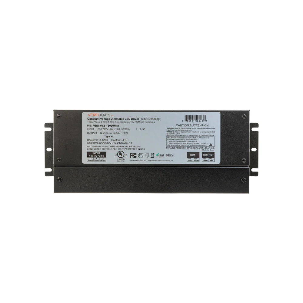 5in1 Dimming Triac/Phase/MLV/ELV/0-10V/Potentiometer/10V PWM, LED Driver 12V 150W - Image 5