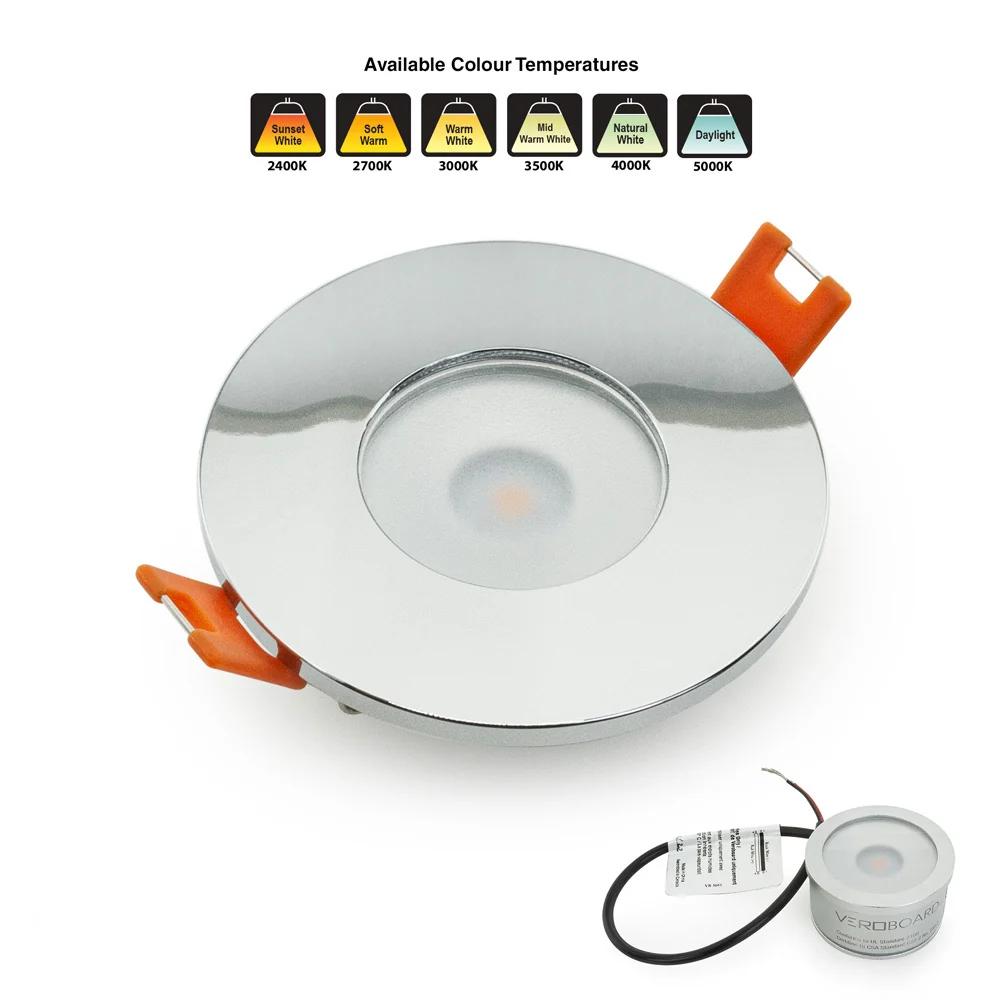 MTR-5C 12V Recessed LED Light Fixture, 2.5 inch Round Chrome - Image 5
