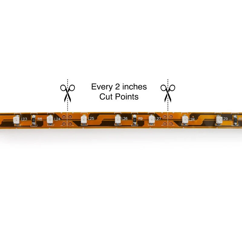 5M(16.4ft) Indoor LED Strip Light, 12V 2(w/ft) 55-61(Lm/ft) IR(Infrared) - Image 2