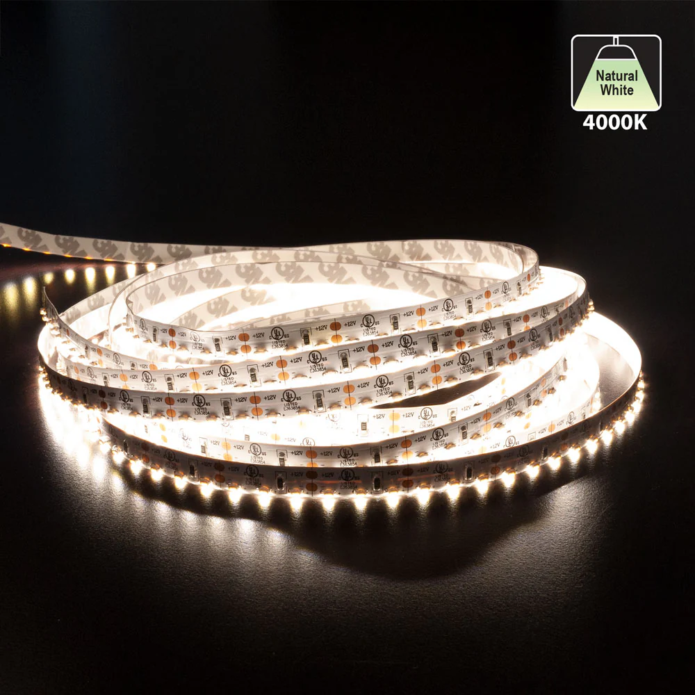 5M(16.4ft) Side Emitting LED Strip 315, 12V 3.5(w/ft) 324-396(Lm/ft) 120(LEDs/m) 4K(Natural White) - Image 3