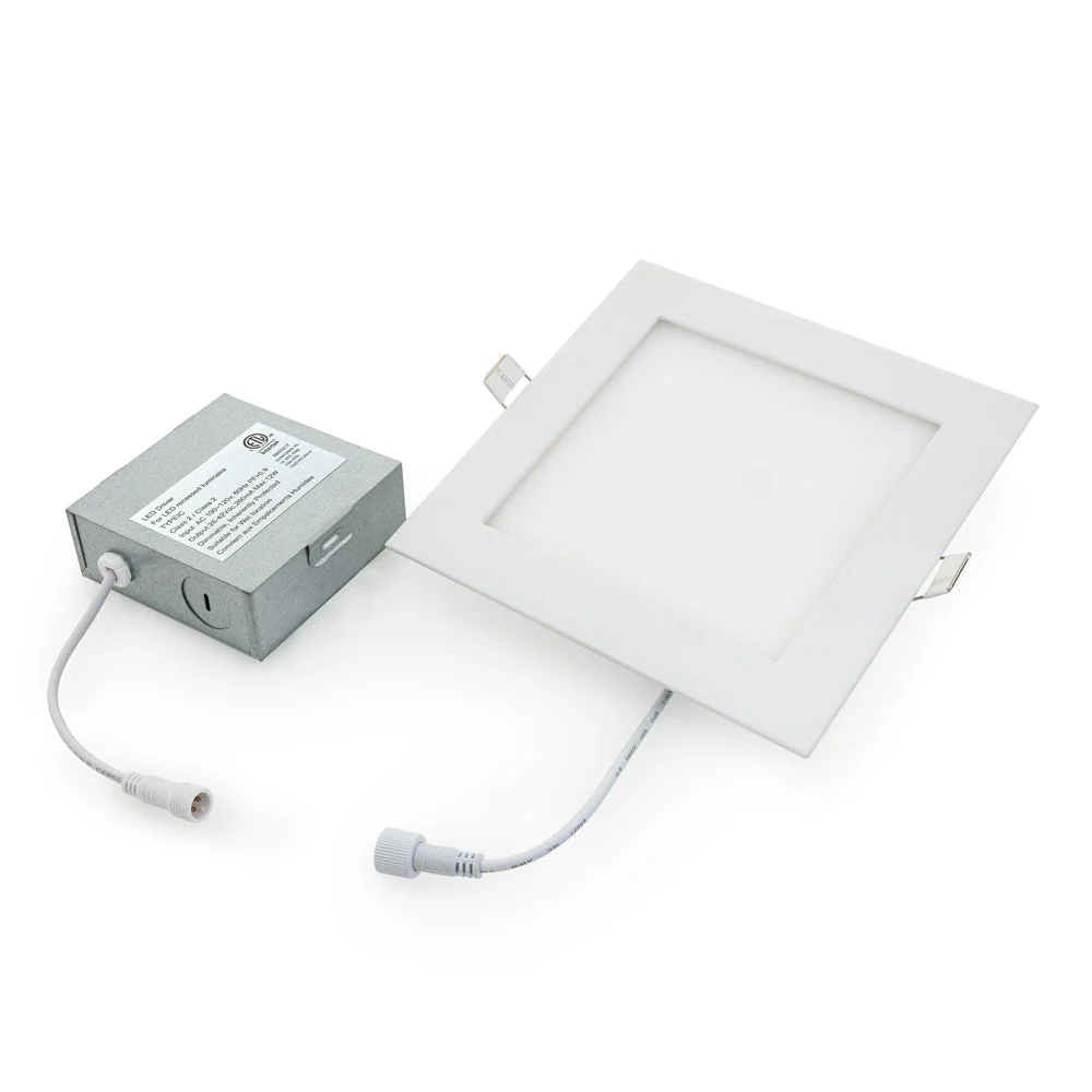6 inch Square Dimmable Recessed LED Downlight / Ceiling Light 120V 12W 3000K(Warm White) - Image 4