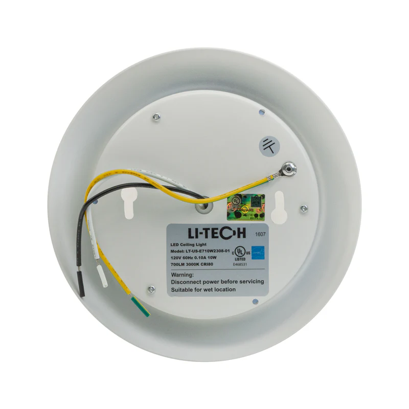 7 inch LED Ceiling Fixture Disk light, 120V 10W 3000K(Warm White) - Image 5