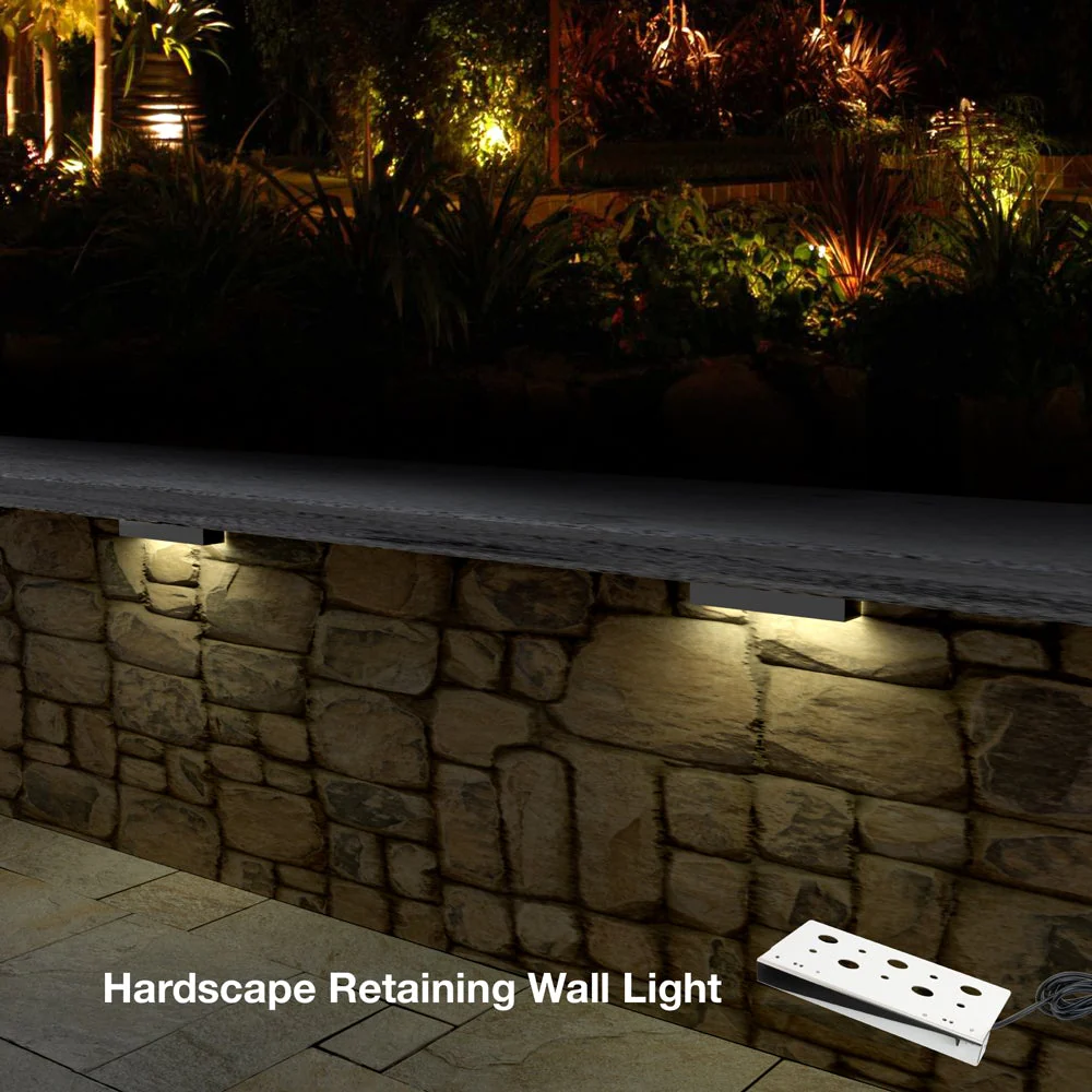 7 inch Landscape Retaining Wall Light, 12V 2W 3000K(Warm White) - Image 8